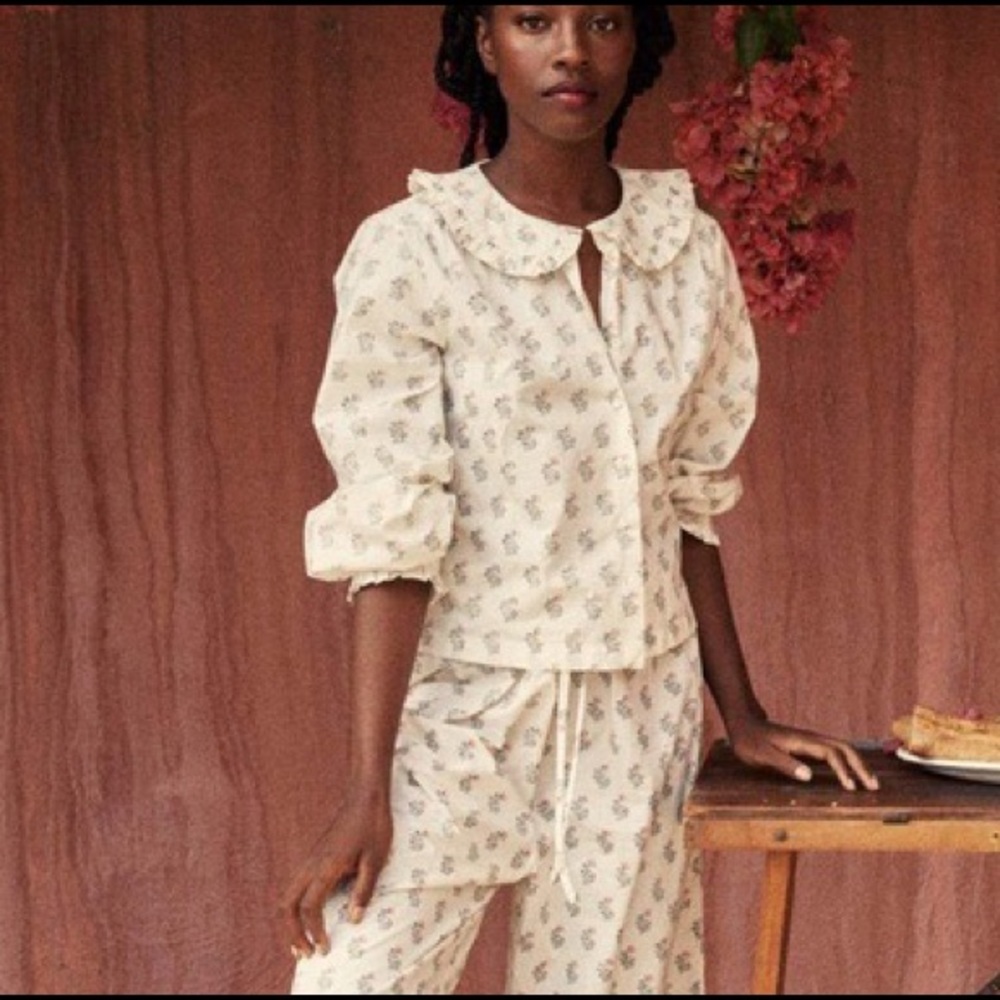 Doen Cream Floral Top